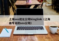 上海seo优化公司kinglink（上海最专业的seo公司）