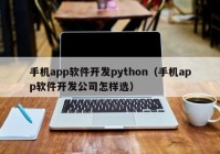 手机app软件开发python（手机app软件开发公司怎样选）