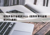 软件开发行业现状2021（软件开发行业现状2021最新）
